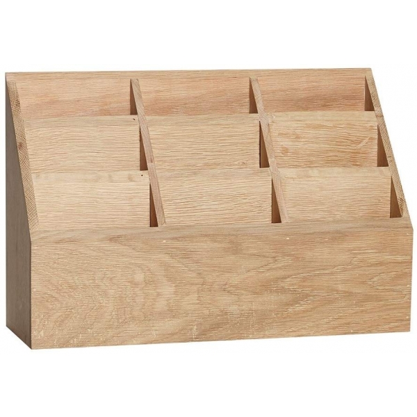 Boîte de rangement 9 compartiments en bois