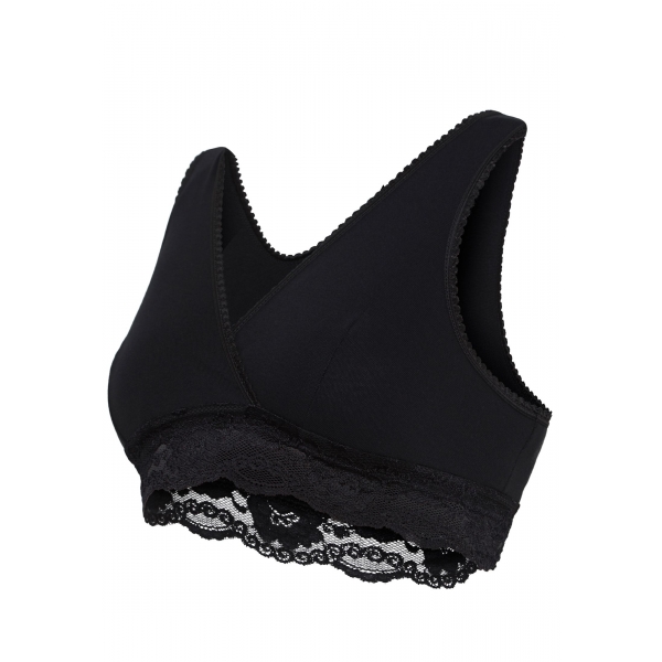 Soutien gorge allaitement cache coeur noir taille L