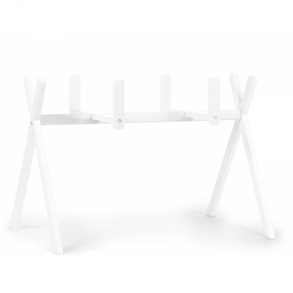 Arche support de couffin en bois blanc