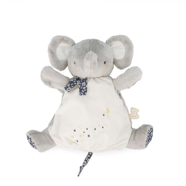 Doudou marionnette Petit Eléphant 24 cm