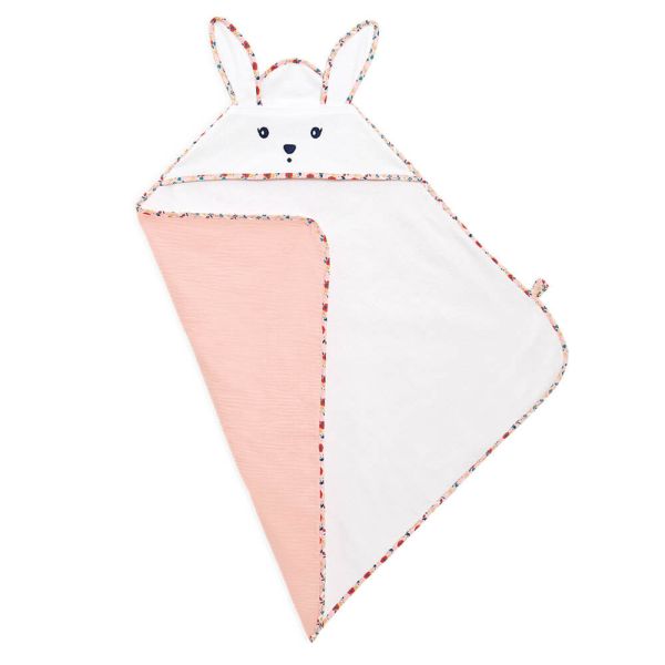 Cape de bain Lapin Coquelicot