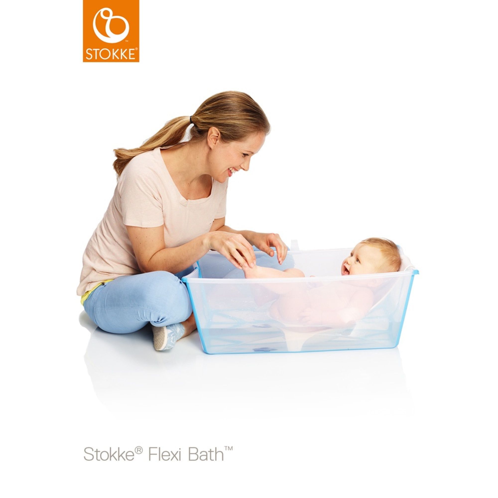 Stokke - Baignoire bébé Flexi bath avec son transat nouveau-né et