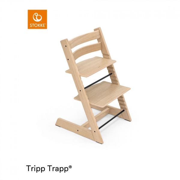 Pack chaise haute Tripp Trapp chêne + baby set + tablette Naturel