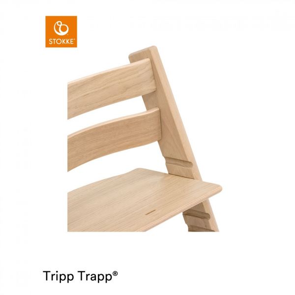 Pack chaise haute Tripp Trapp chêne + baby set + tablette Naturel
