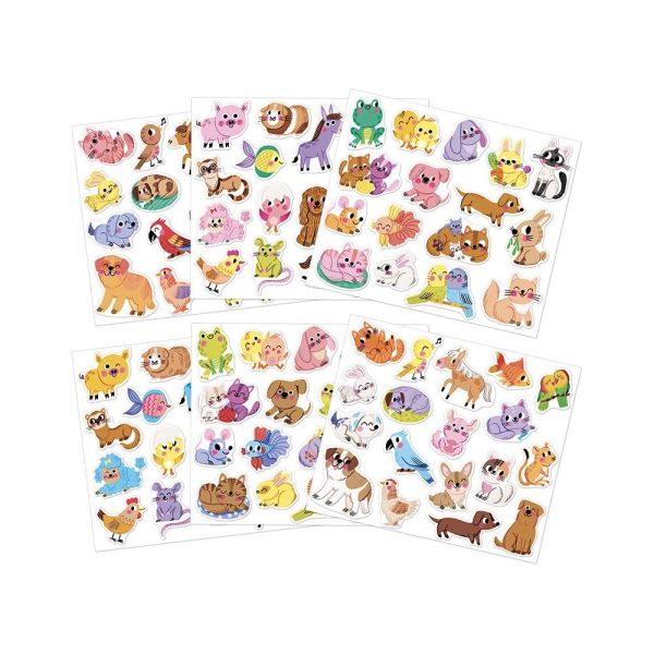 100 gommettes stickers Animaux de compagnie