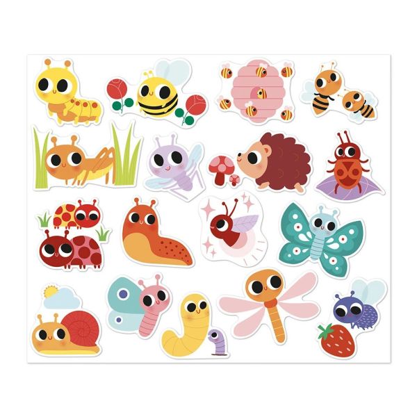100 gommettes stickers Petites bêtes