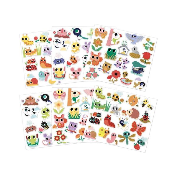 100 gommettes stickers Petites bêtes