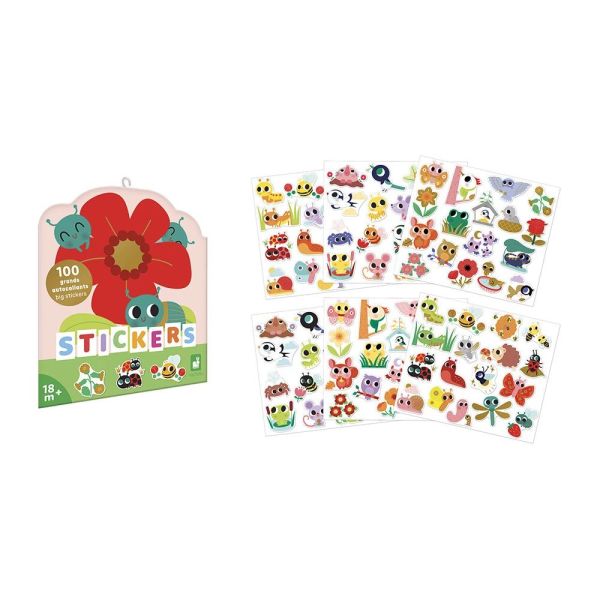 100 gommettes stickers Petites bêtes