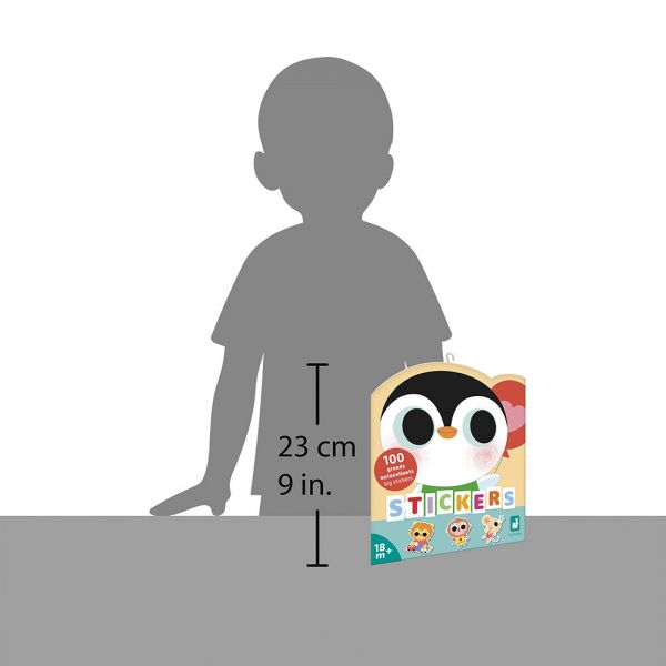 100 gommettes stickers bébé animaux