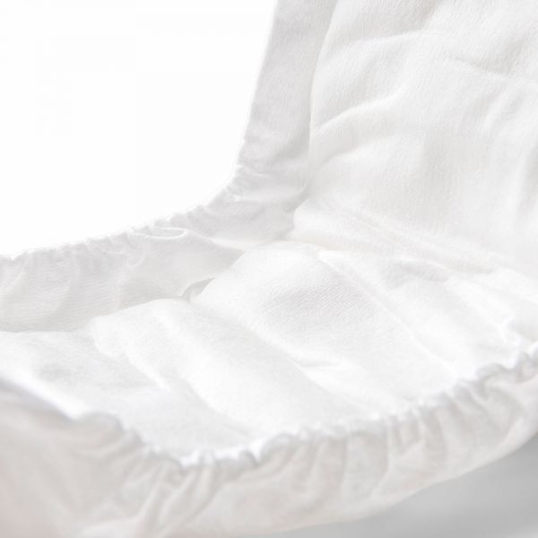 Lot de 10 Protège-slips biologiques grossesse & post-grossesse - Blanc