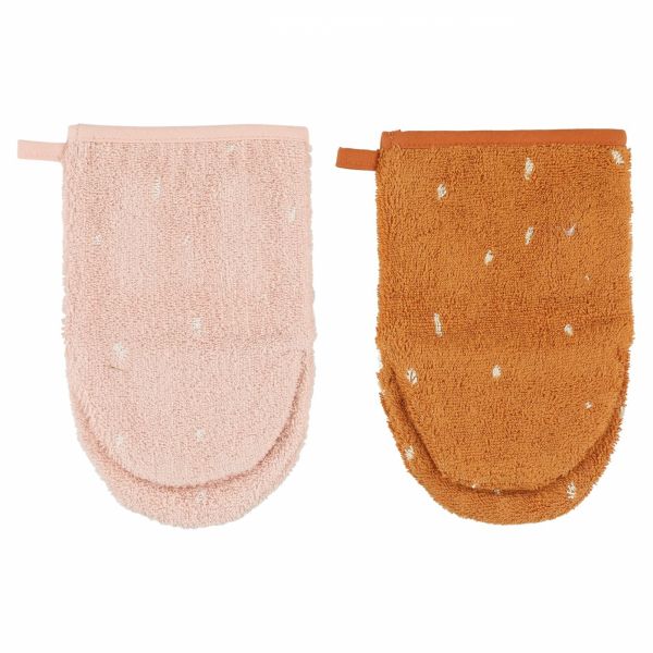 Lot de 2 gants de toilette Mrs. Rabbit - Mr. Fox