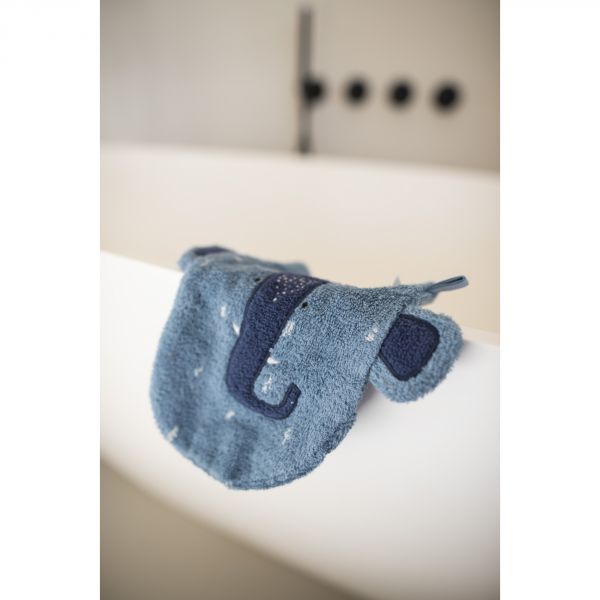Lot de 2 gants de toilette Mr. Polar Bear - Mrs. Elephant
