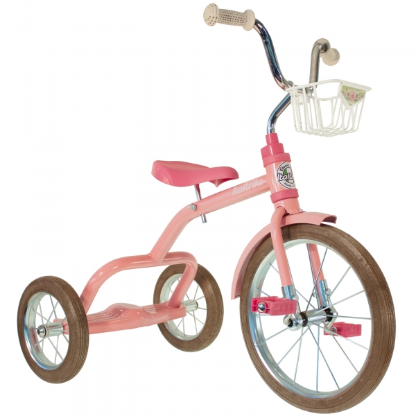 Tricycle rose Spokes avec panier avant 16