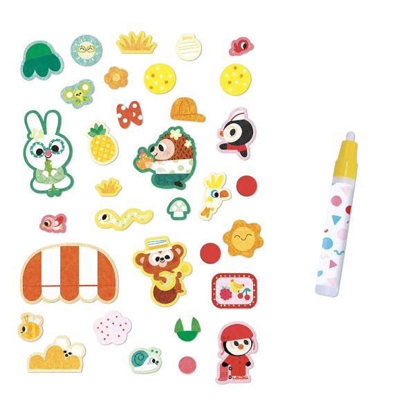 Coffret créatif pour enfant Feutrine et feutre magique Les couleurs