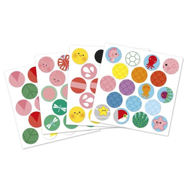 Coffret de 72 gommettes et décors Autour de l'étang