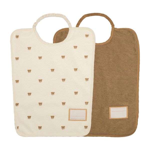 Lot de 2 bavoirs maternelle Ours