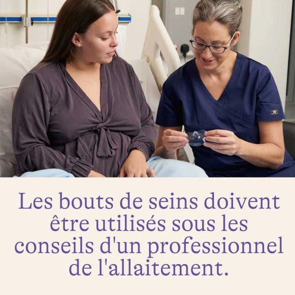 Lot de 2 bouts de sein contact T1 20mm