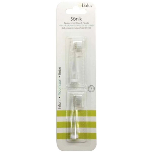 2 Brosses de remplacement pour Sonïk Pro 6-18 mois