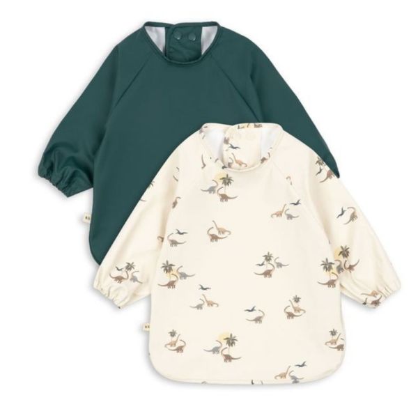 Lot de 2 bavoirs à manches longues - Kubi  / Rain forest 18 mois-3 ans