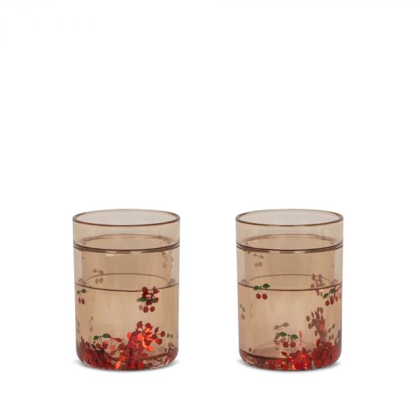 Lot de 2 gobelets à paillettes Cherry