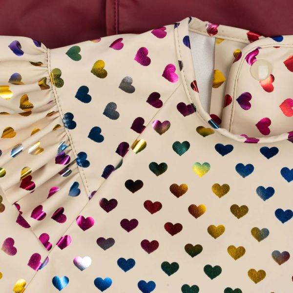 Lot de 2 bavoirs à manches longues - Glitter / Sangria 18m - 3