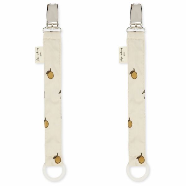 Lot de 2 attaches sucettes - Lemon