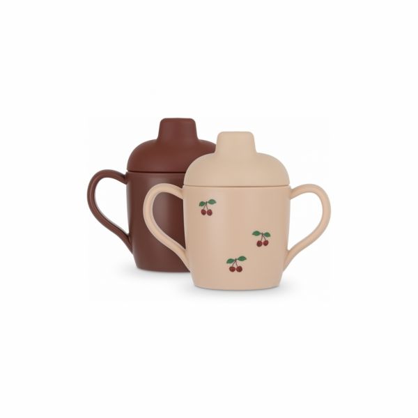 Lot de 2 tasses d'apprentissage Cherry