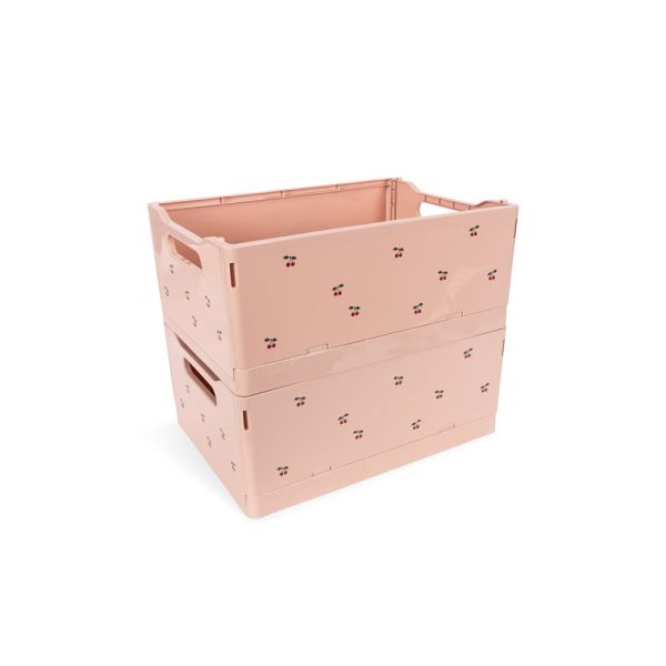 Lot de 2 boites de rangement pliable Cherry