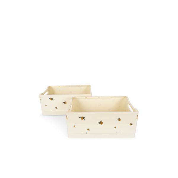 Lot de 2 boites de rangement pliable Lemon