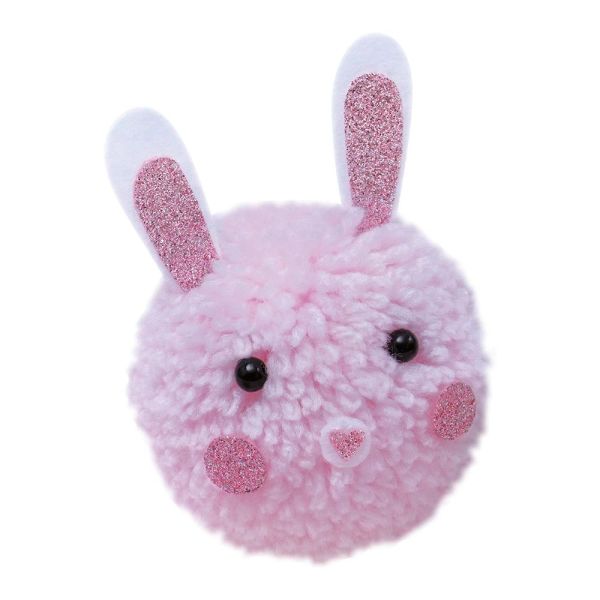 Kit créatif 2 pompons animaux à créer