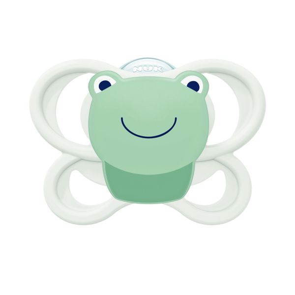 Lot de 2 sucettes Perfect Match Air 0-6 mois grenouille/ours