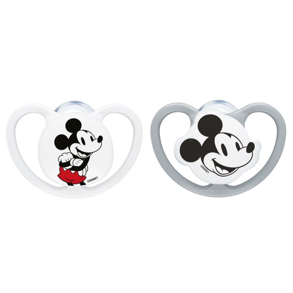 Lot de 2 sucettes Perfect Match Air 0-6 mois Mickey