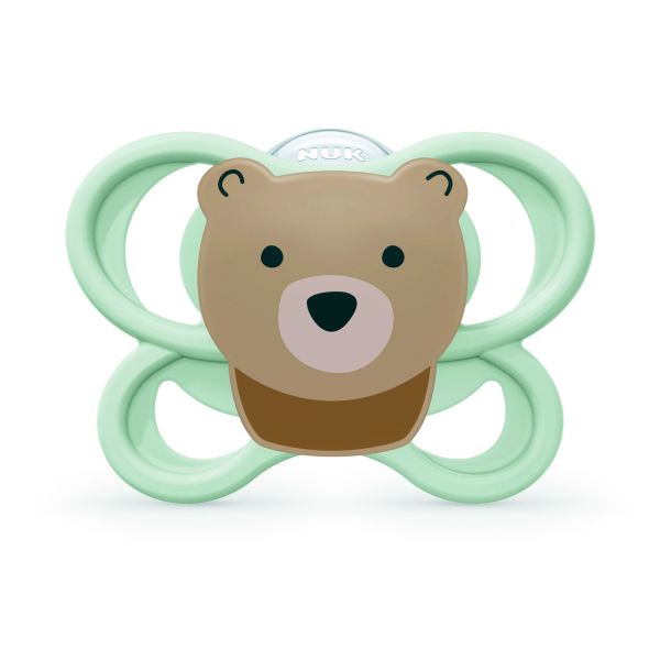 Lot de 2 sucettes Perfect Match Air 0-6 mois renard/ours