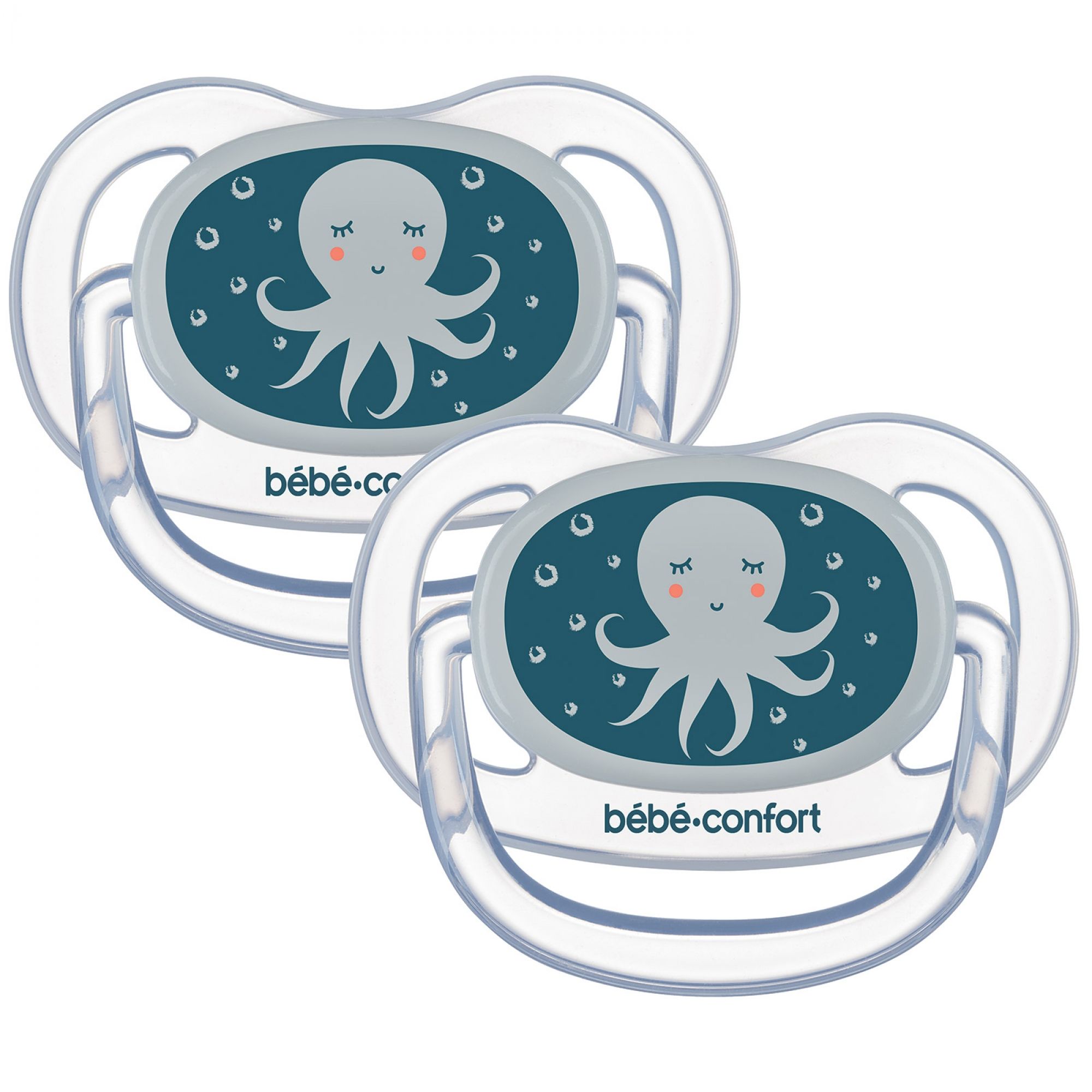 Bebe Confort Lot De 2 Sucettes Physiologiques Phosphorescentes Air Confort 18 36 Mois Octopus Bleu Made In Bebe Bebe Confort Lot De 2 Sucettes Physiologiques Phosphorescentes Air Confort 18 36 Mois Octopus Bleu Made In Bebe