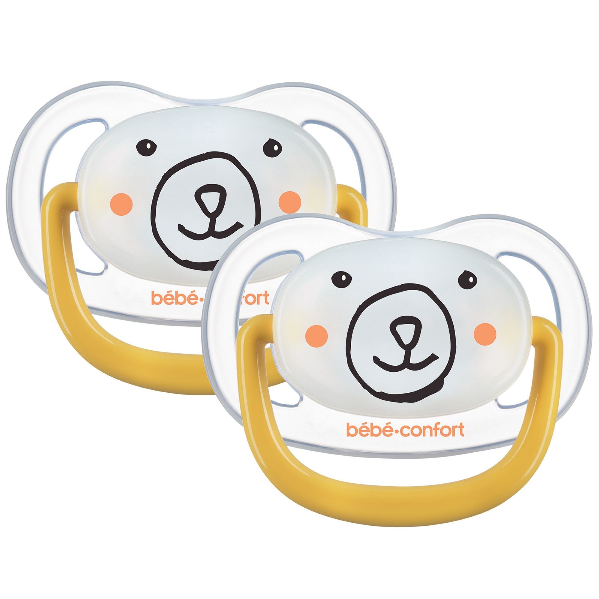 Bebe Confort Lot De 2 Sucettes Physiologiques Phosphorescentes Air Confort 6 18 Mois Bear Jaune Made In Bebe Bebe Confort Lot De 2 Sucettes Physiologiques Phosphorescentes Air Confort 6 18 Mois Bear Jaune Made In Bebe
