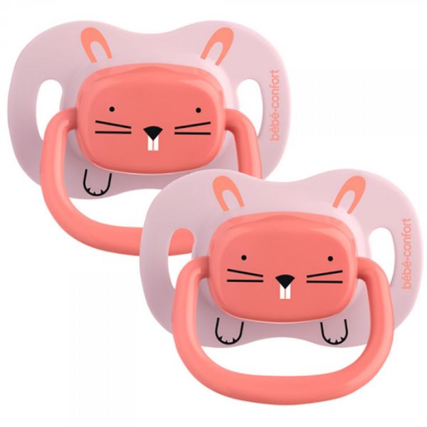 Bebe Confort Lot De 2 Sucettes Physiologiques Phosphorescentes Air Confort 6 18 Mois Bear Jaune Made In Bebe