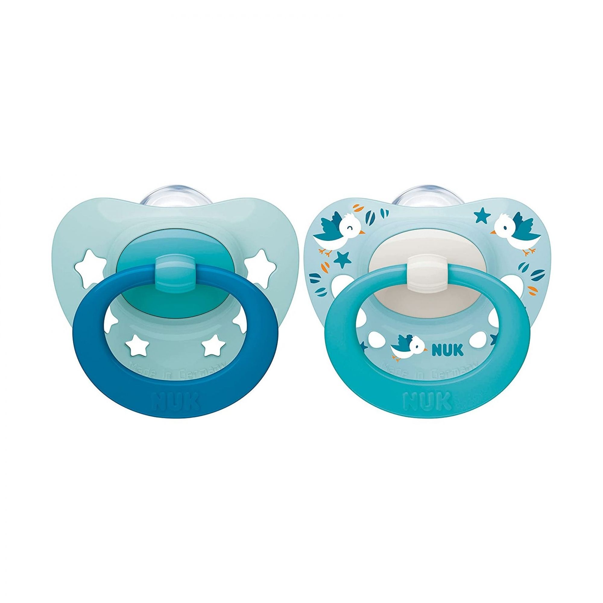 Nuk Lot De 2 Sucettes 0 6m Signature Garcon Made In Bebe