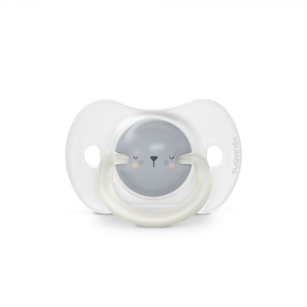 Lot de 2 sucettes symétrique SX pro 6 -18 mois Night&day ours