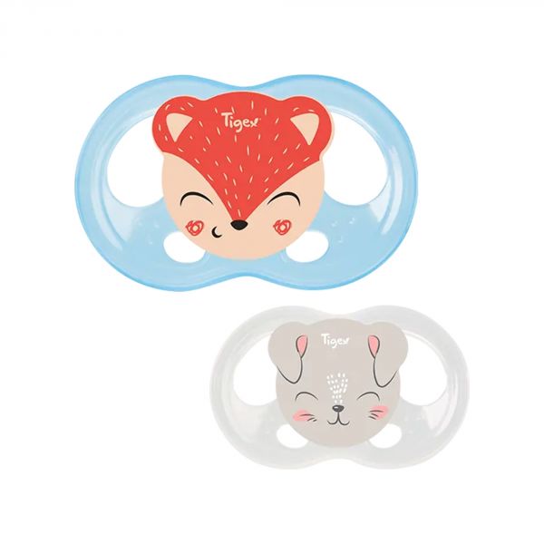 Lot de 2 sucettes Soft Touch Friends 0-6 m