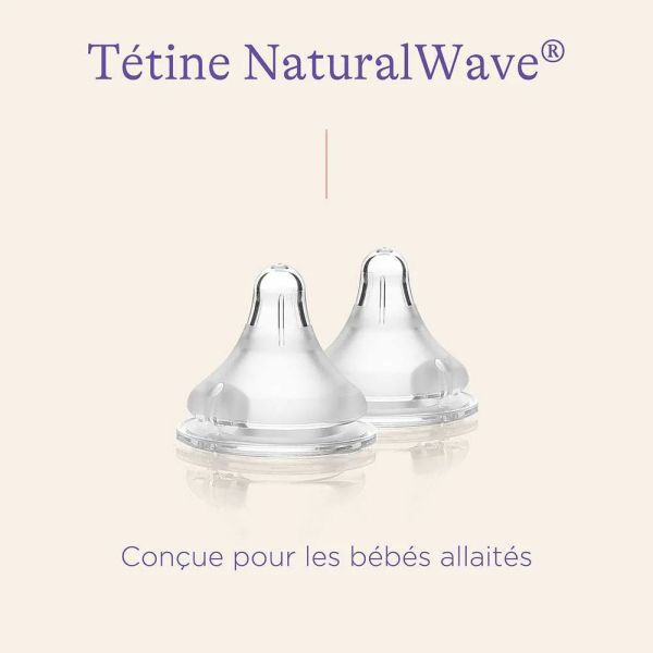 Lot de 2 tétines NaturalWave S