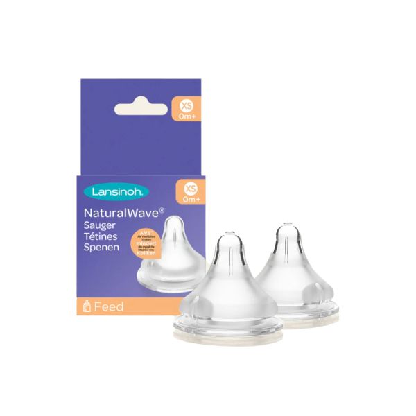 Lot de 2 tétines NaturalWave XS