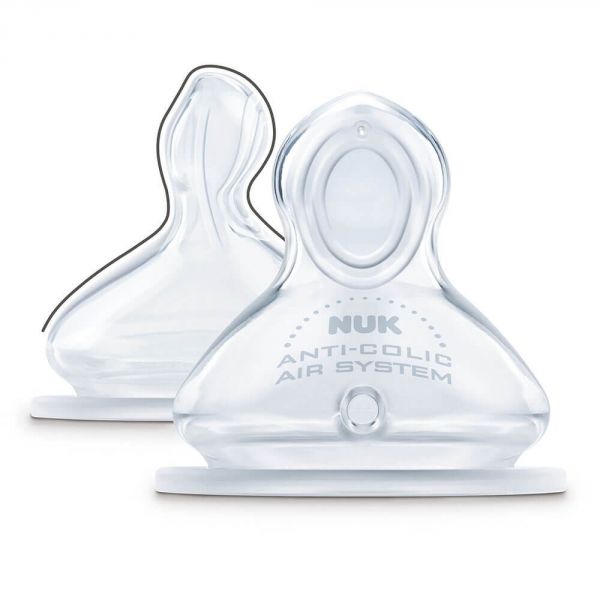 Lot de 2 tétines 6-18m First Choice+ Perçage XL