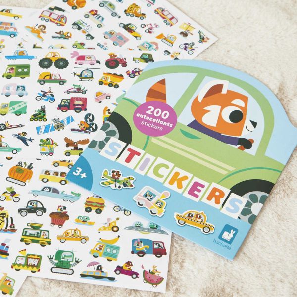 200 gommettes stickers Véhicules