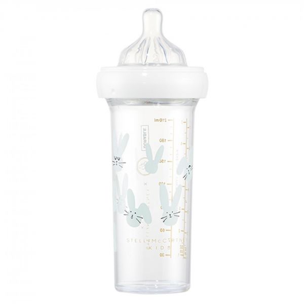 Biberon 210 ml 6 mois+ Lapin vert d'eau Stella Mc Cartney