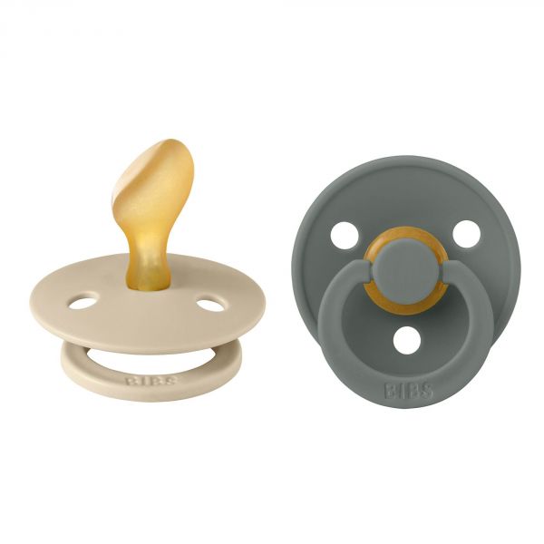 Pack de 2 sucettes Colour Caoutchouc anatomique 6 mois+ Vanilla et Pine