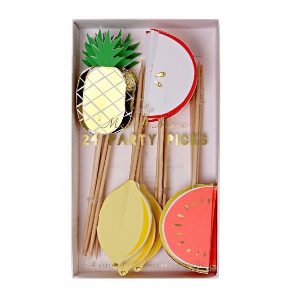 Lot de 24 cure dents dégustation Fruits