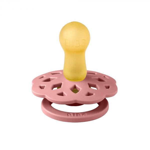 Pack de 2 sucettes Bohème Caoutchouc 6 mois+ Dusty pink et Coral