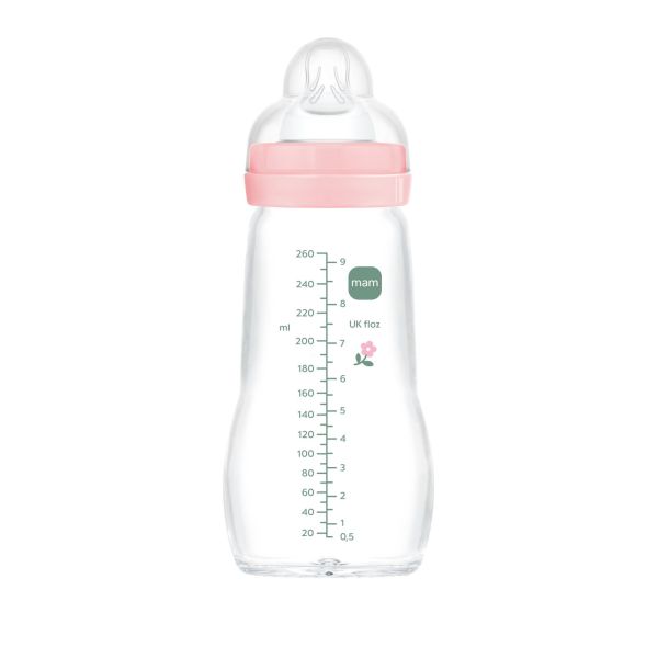 Biberon verre 260 ml Blush