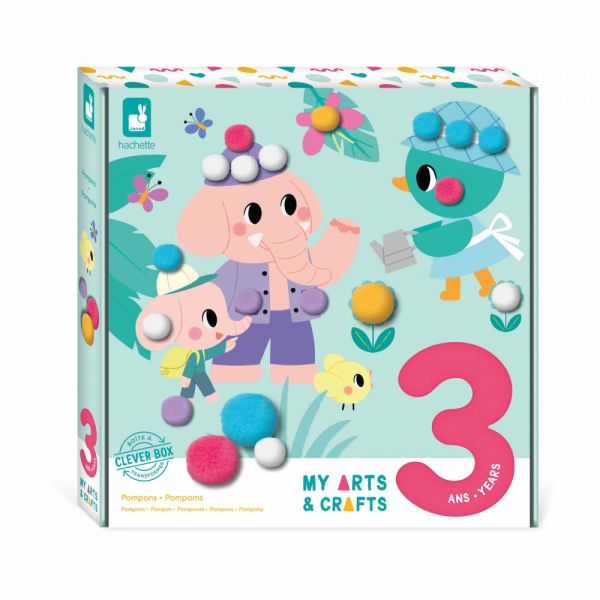 Coffret créatif pour enfant Pompons