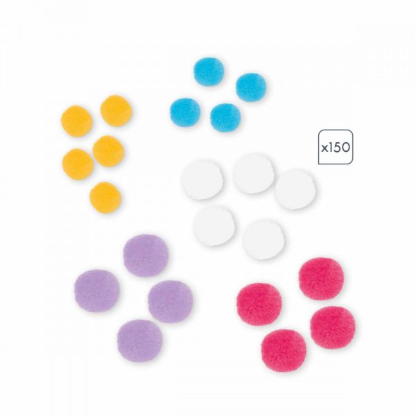 Coffret créatif pour enfant Pompons
